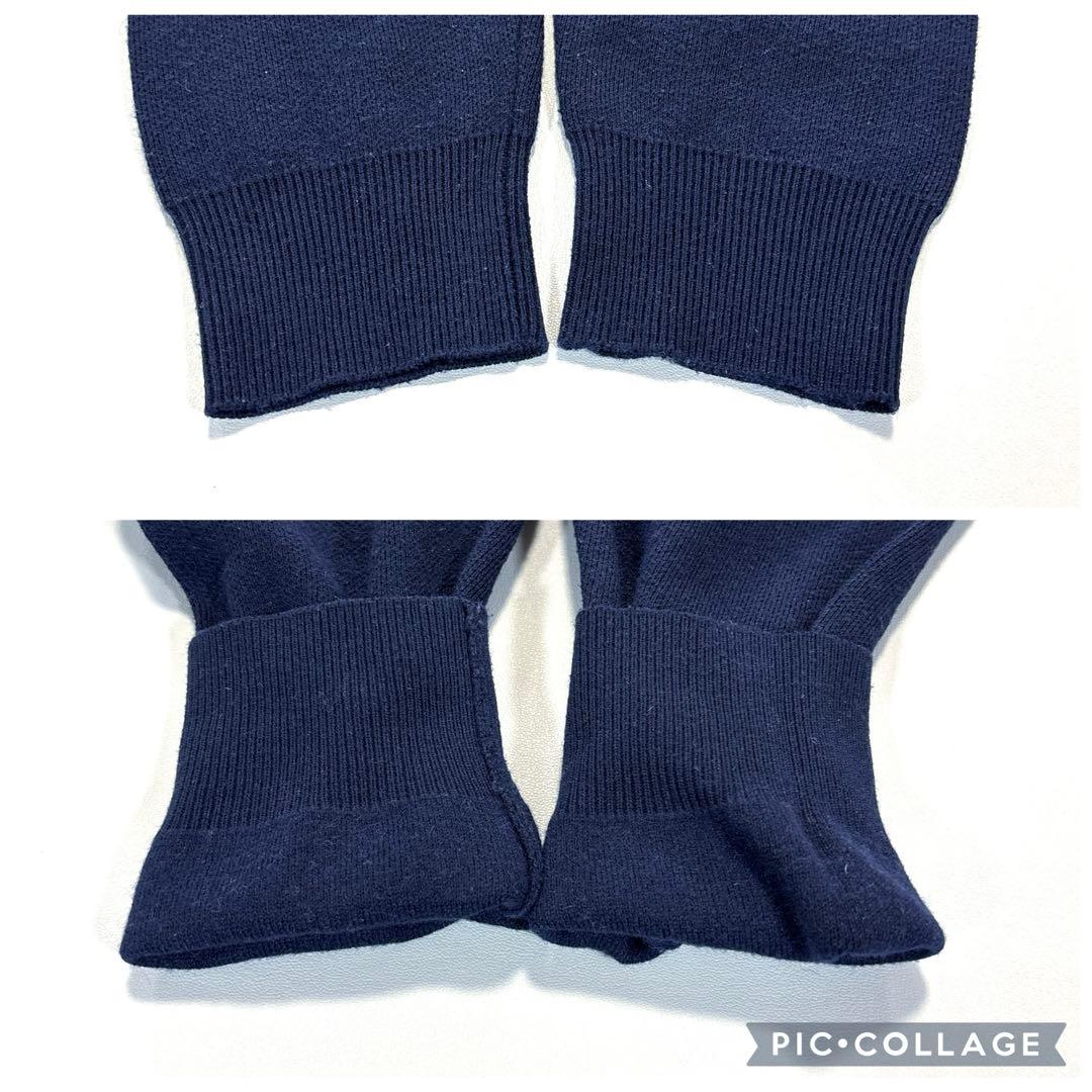 トミーヒルフィガーゴルフ　M ニットセーター　Vネック ネイビー　レディース