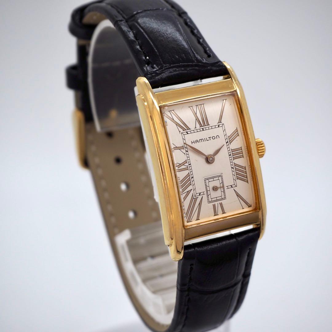 専用42 稼働 ハミルトン　時計　6268 アードモア 新品バンド スクエア