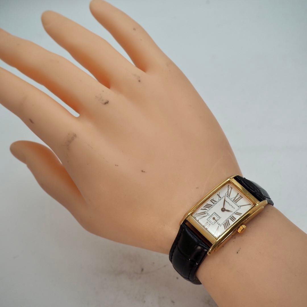 専用42 稼働 ハミルトン　時計　6268 アードモア 新品バンド スクエア