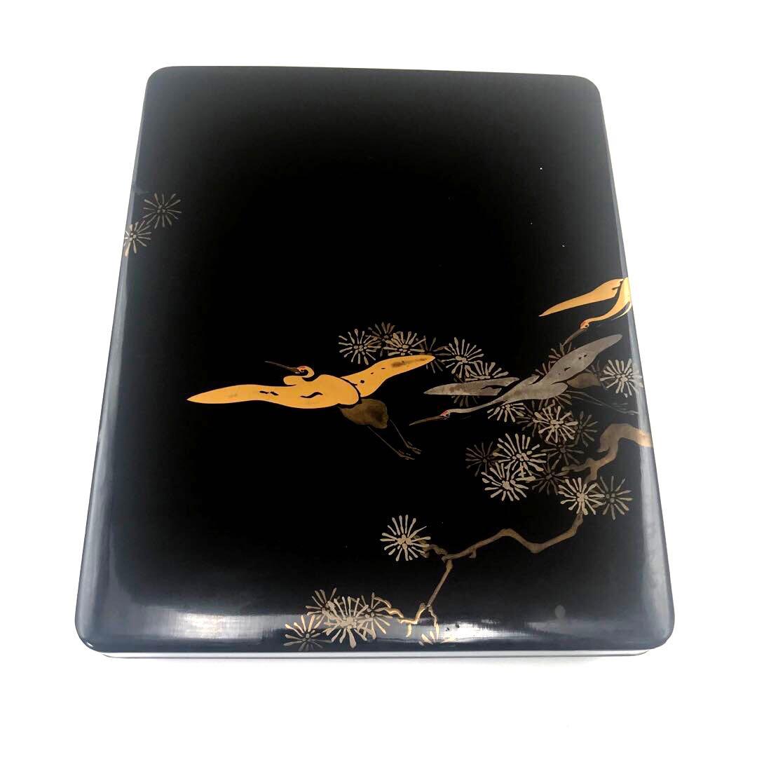 アンティーク 漆塗 文箱 骨董 漆塗 蒔絵 文箱 硯箱 書道具箱 - メルカリ