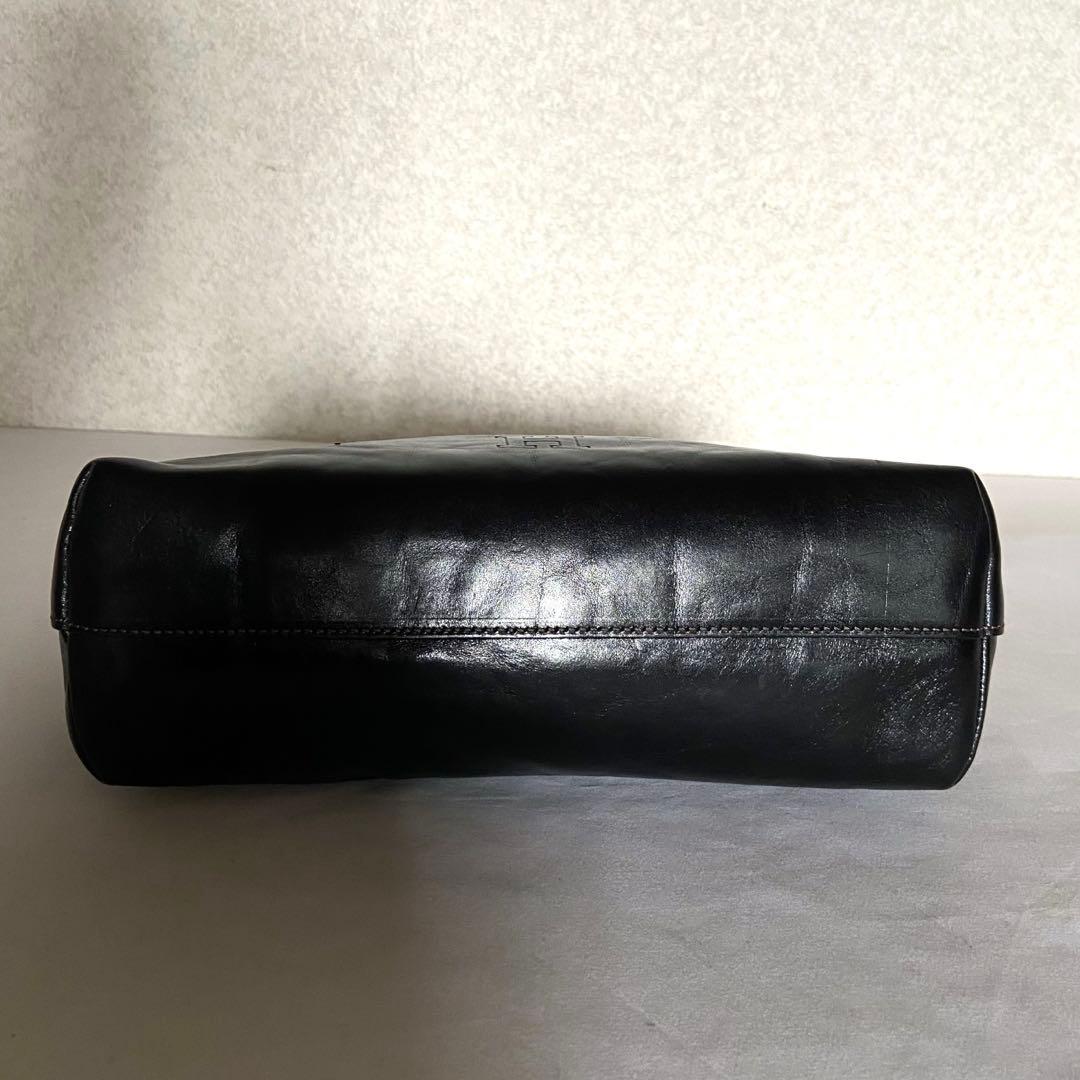 HIROFU ヒロフ ベリーナ 本革 レザー フォーマル バッグ 黒 希少