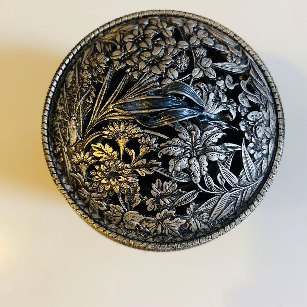 香枦 七宝模様 鍛栄造 鍛栄 香炉のYahoo!オークション(旧ヤフオク!)の