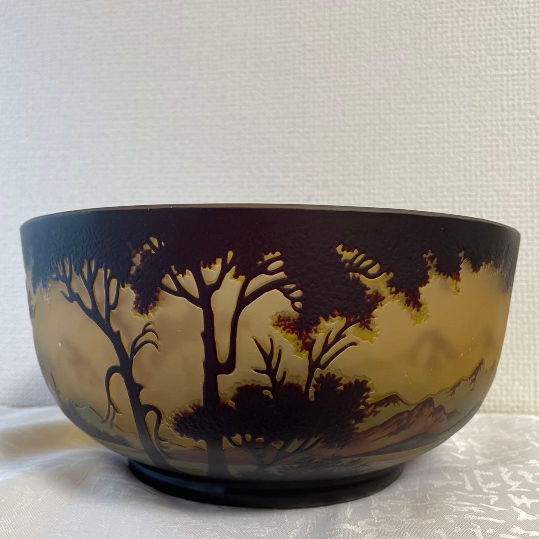 galle 椀 山と木のデザイン 直径約23cm