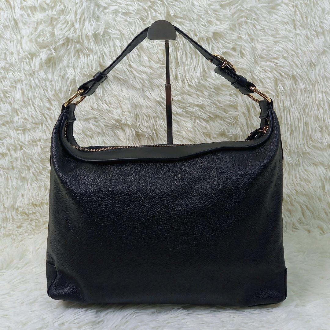 【未使用・現行】COLE HAAN カミラ ホーボー レザー ワンショルダー 黒