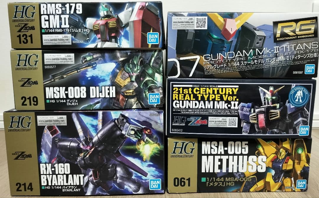 Zガンダムガンプラ6点セット