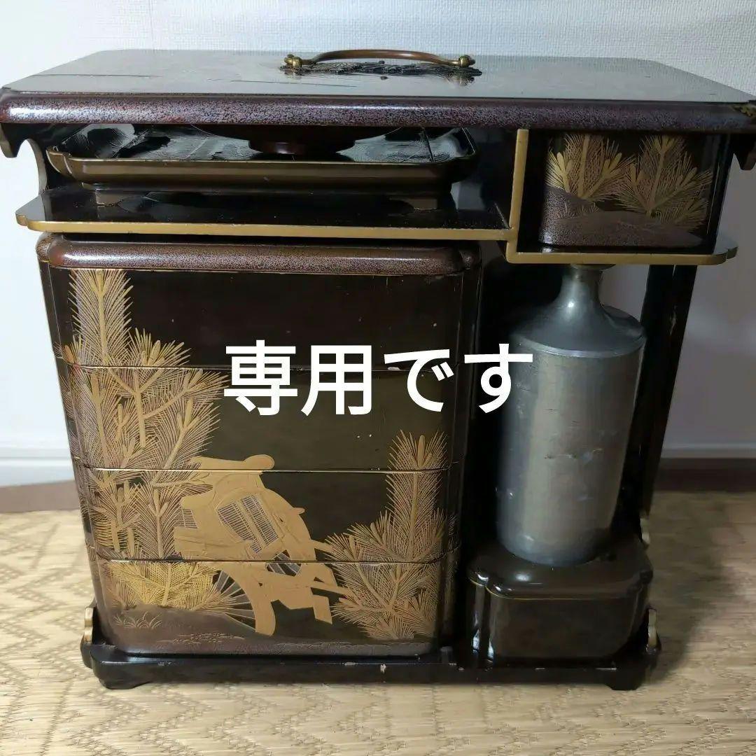 提重 蒔絵野弁当 茶弁当 骨董 - メルカリ