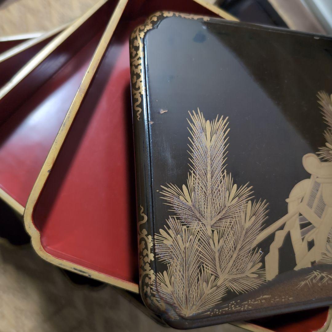 提重 蒔絵野弁当 茶弁当 骨董 - メルカリ