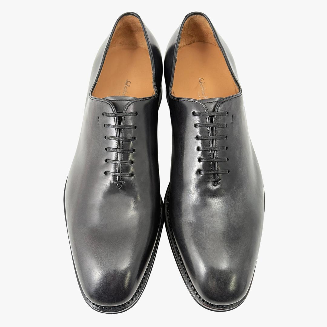 定価20万【極美品】フェラガモ トラメッザ　ホールカット 一枚革 革靴 28㎝