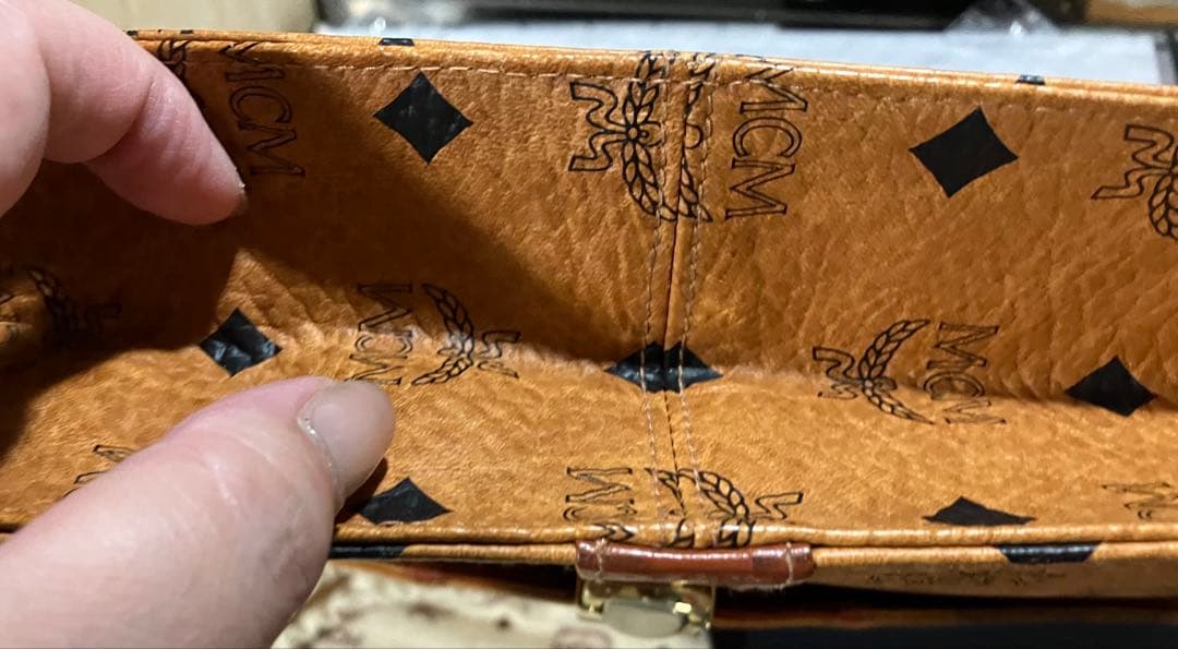 超メルカリ市❗️ MCM ビジネスバッグ ブラウンレザー