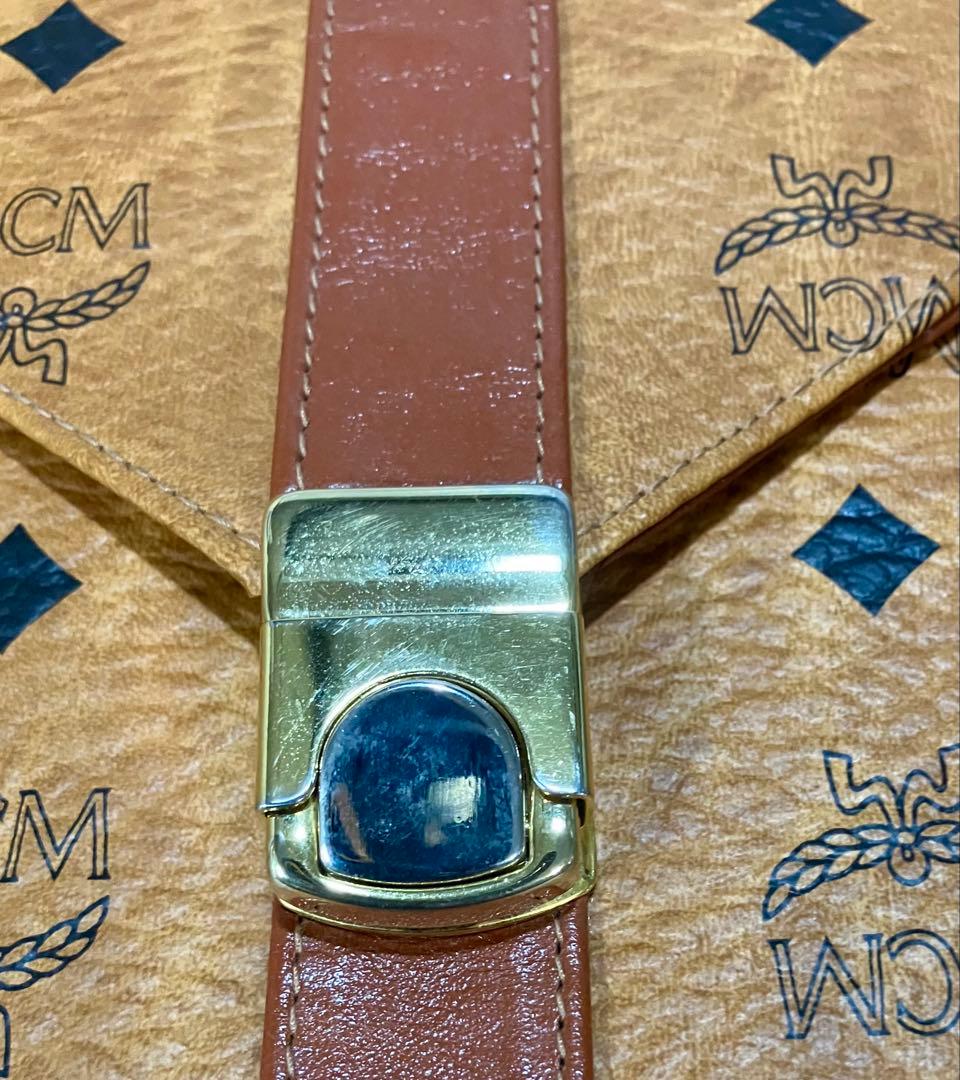 超メルカリ市❗️ MCM ビジネスバッグ ブラウンレザー