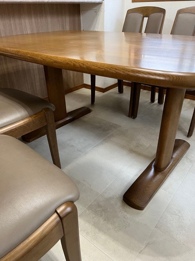 ꧁飛騨家具꧂ダイニングテーブル&チェア4脚セット 飛騨産業 イバタ