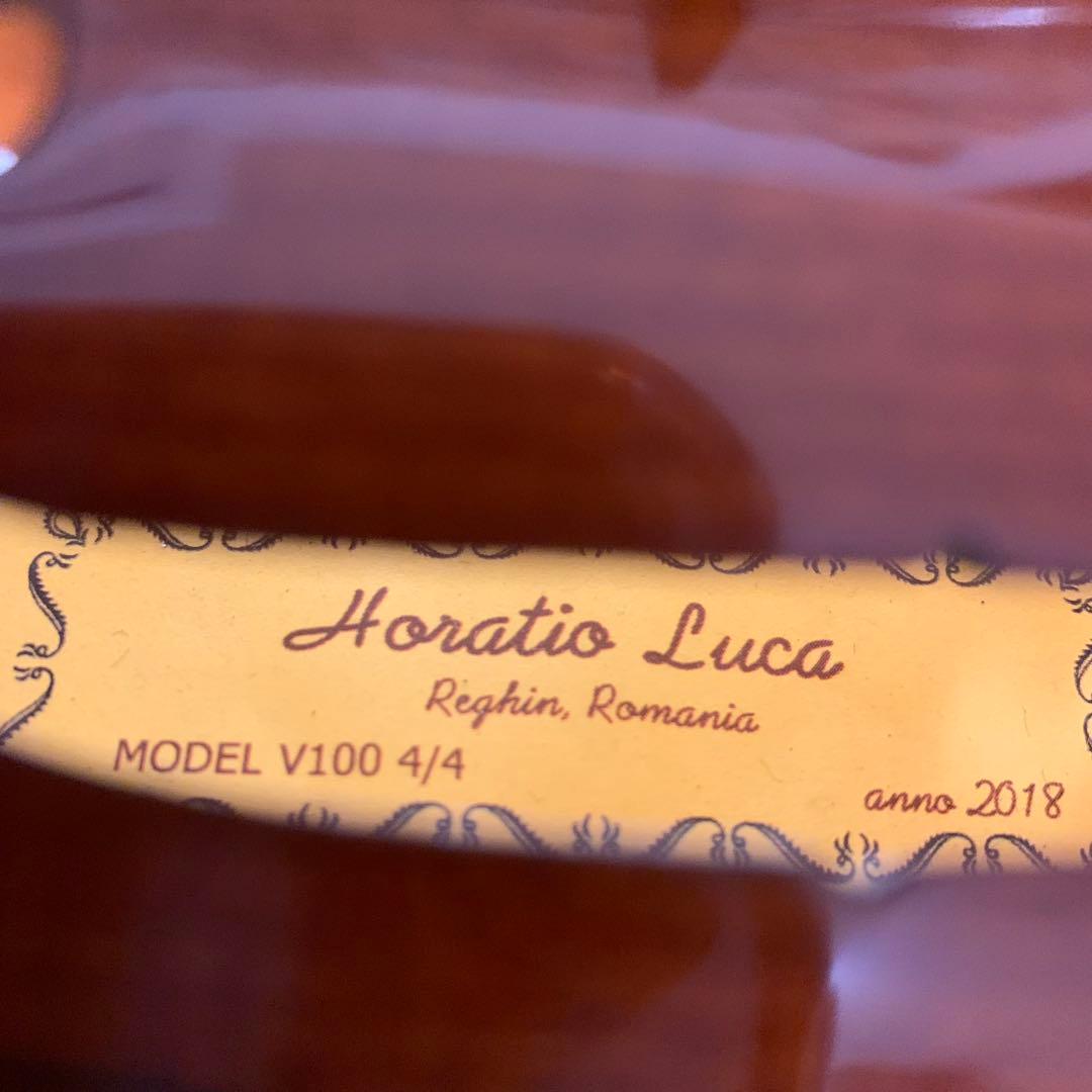 極美品 バイオリン ホレイシオ・ルカ V-100 (4/4)肩当 弓・ケース付属