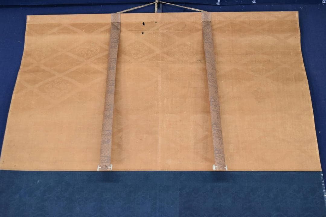 真作】矢野南景/宍道湖風景図/魚売の図/山水人物図/掛軸/名家伝来AA