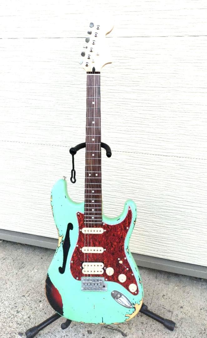 ストラトシンライン② ハードレリックサーフグリーン SSH ステンレス