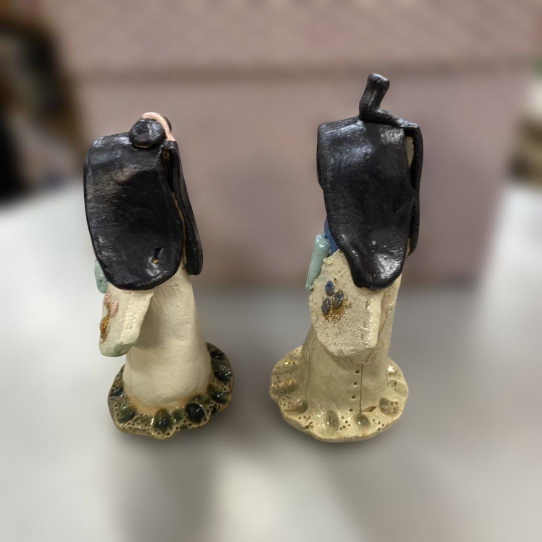 陶器 焼き物 水野雅子 作家作品 雛人形 雅子手稔り夫婦立體