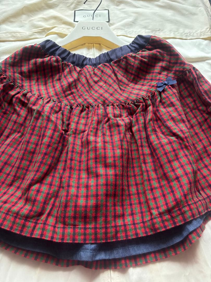 ♡familiarリバーシブルスカート♡ 美品　130サイズ