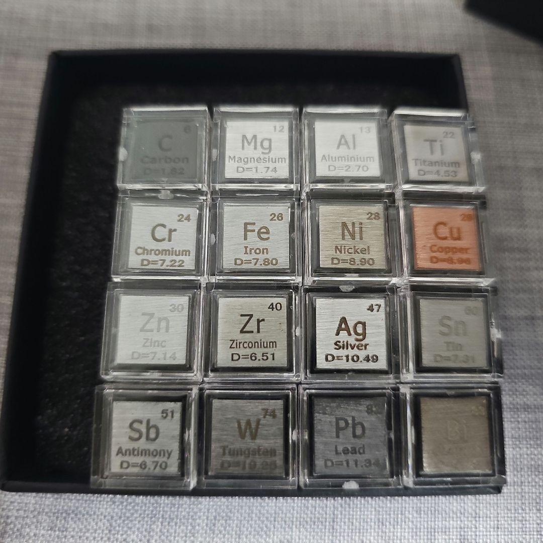元素標本キューブ16種セット