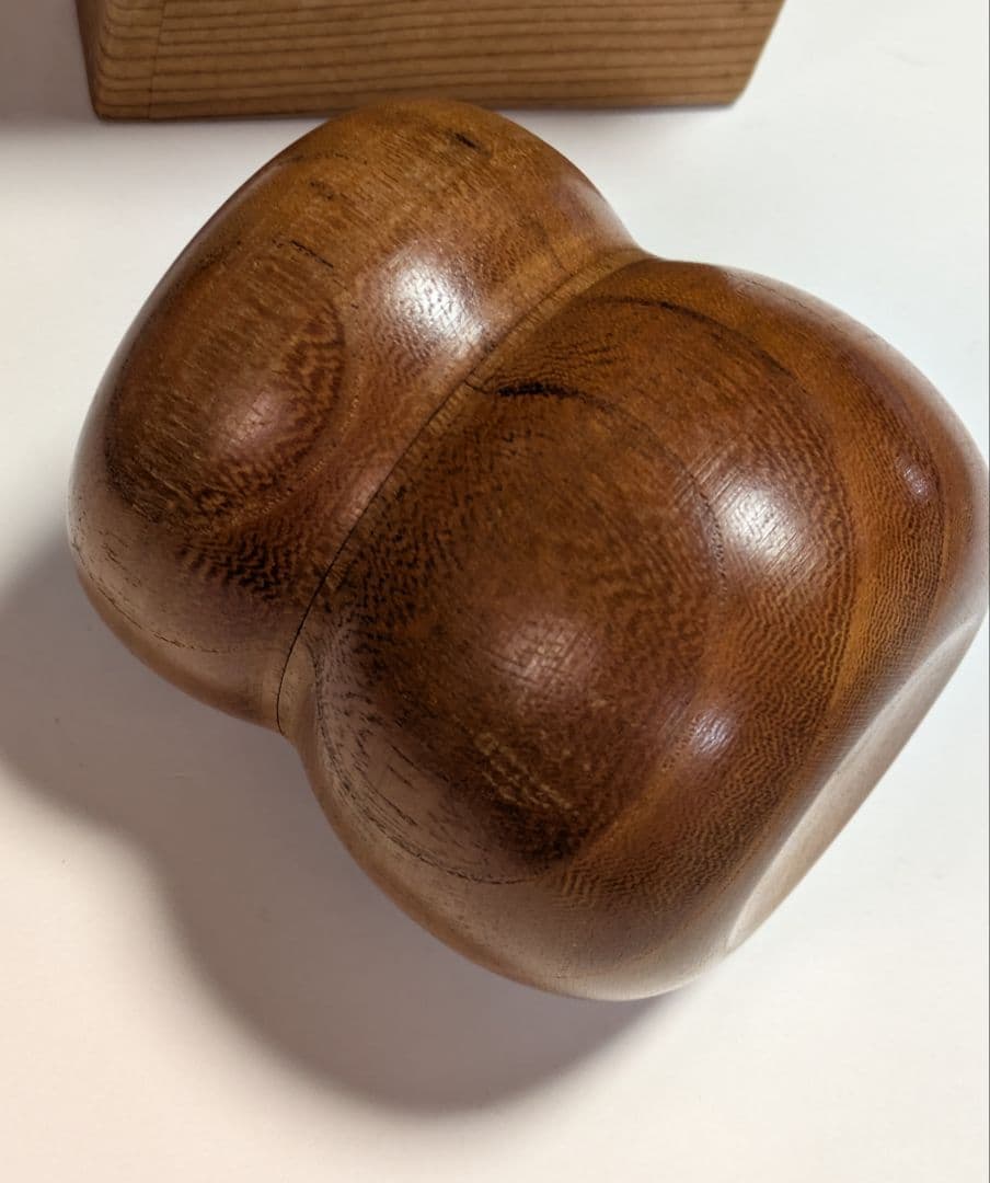 本桑 棗 幸春作/瓢箪型 木製棗/茶道具 棗/レトロ/茶入/棗竹