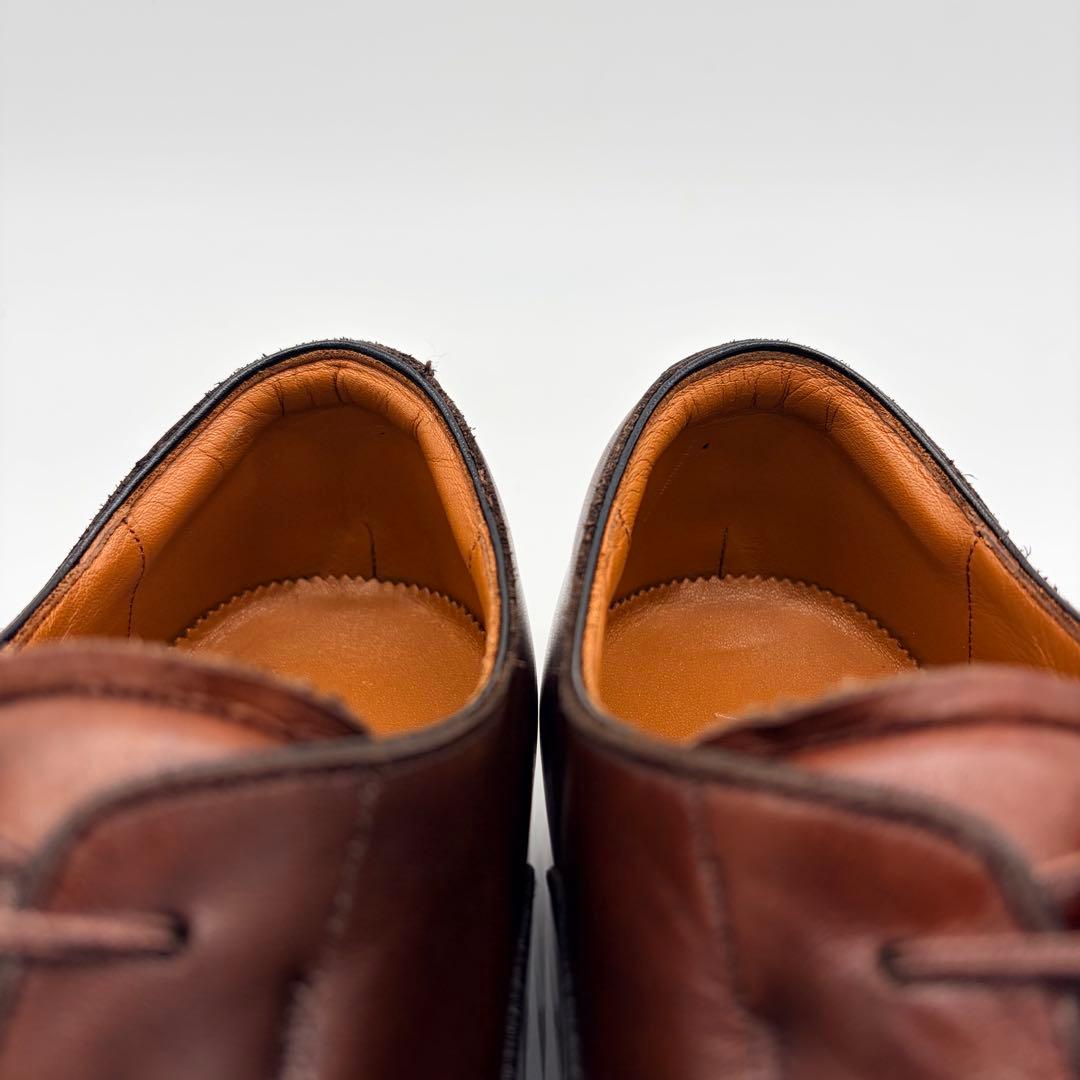 アシックスランウォーク ストレートチップ 25.5cm ブラウン 内羽根 革靴