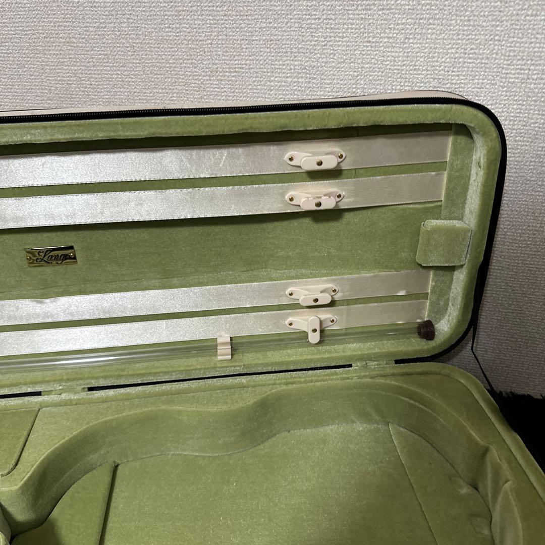 高級 Lang バイオリンケース 4/4サイズ 弦楽器 湿度計付き