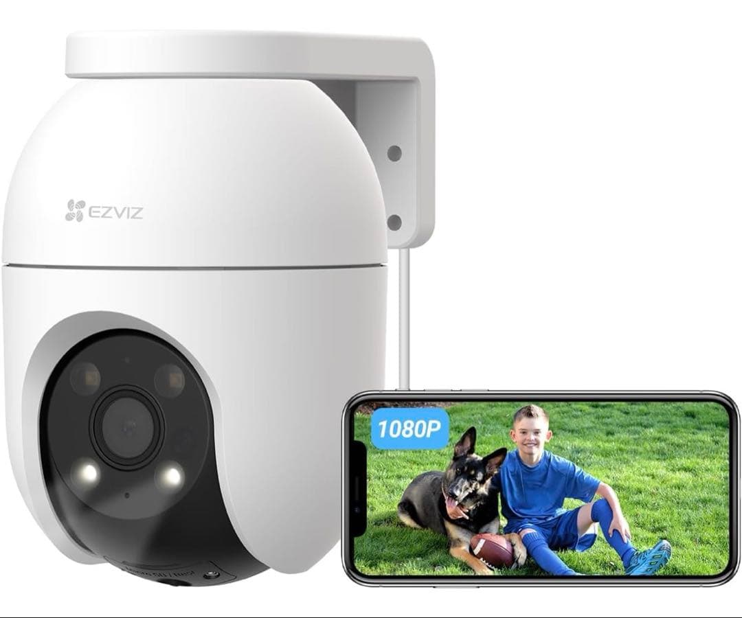 EZVIZ HIKVISION C8c PTZ 監視カメラ　４台 EZVIZ C8C 2MP Outdoor PT Wi-Fi IP camera white - iPoncomp.com