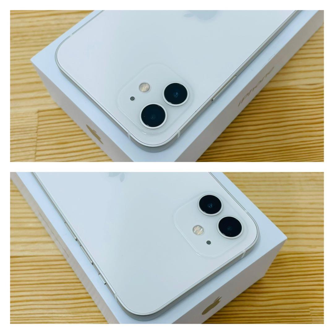 S 100% iPhone 12 ホワイト 128 GB SIMフリー 本体 スマートフォン