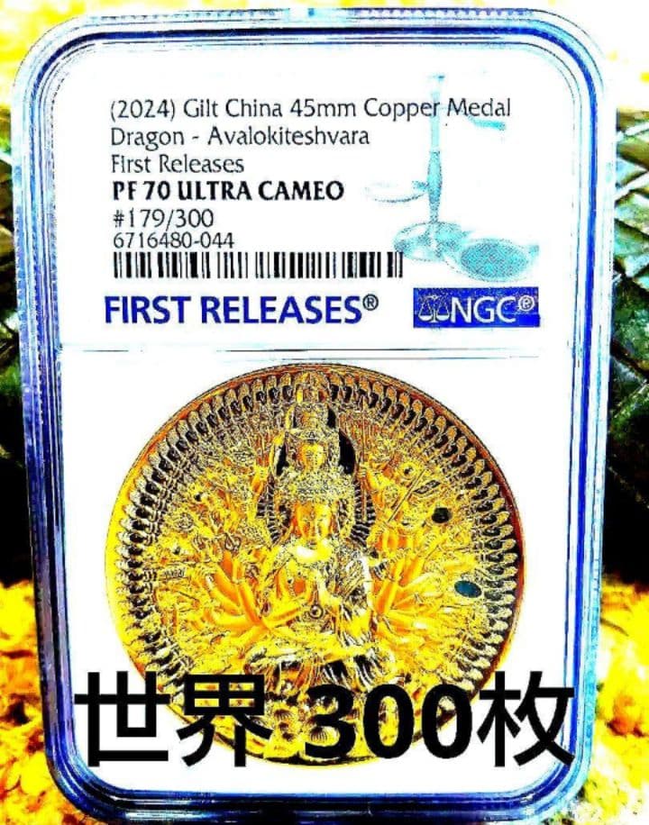 NGC PF70 最高鑑定 2024 世界 300枚  メダル