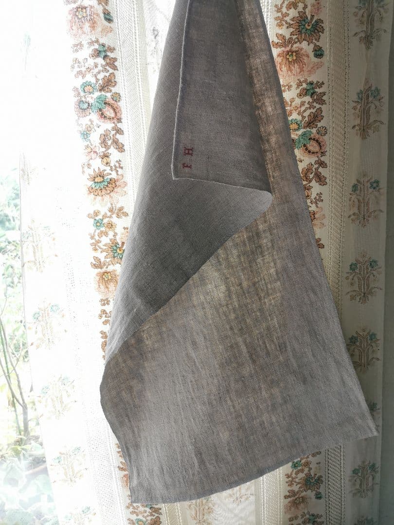 アンティークフランス ラスティック ホームスパンリネン 高品質