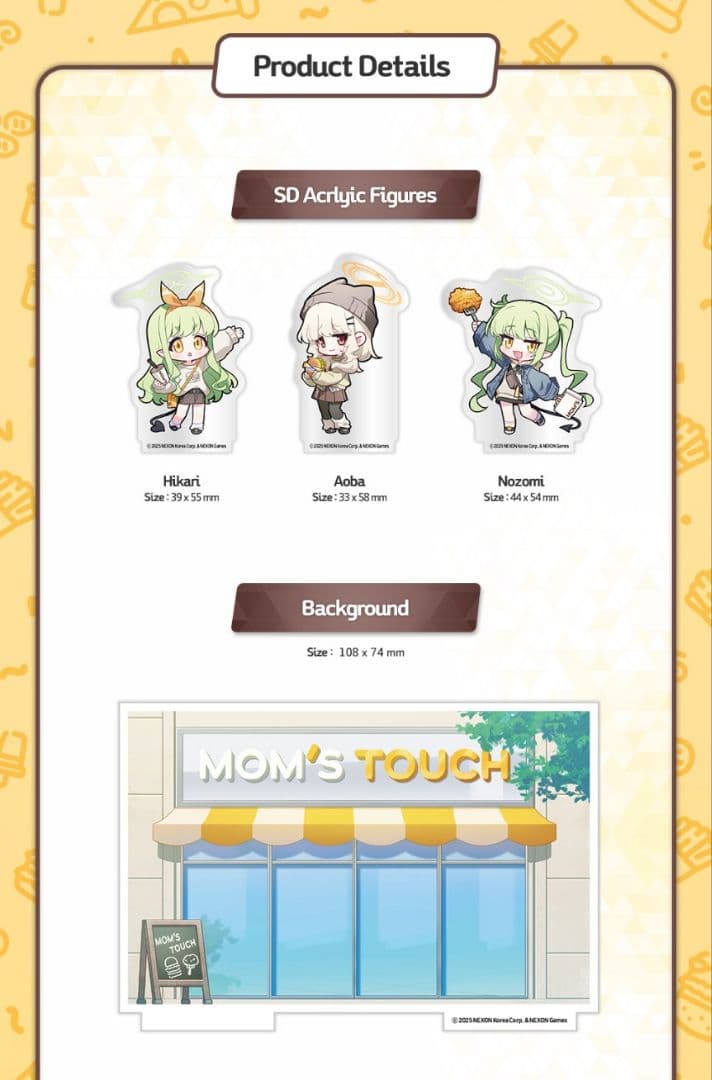韓国限定】ブルーアーカイブ マムズタッチコラボ SDアクリルジオラマ