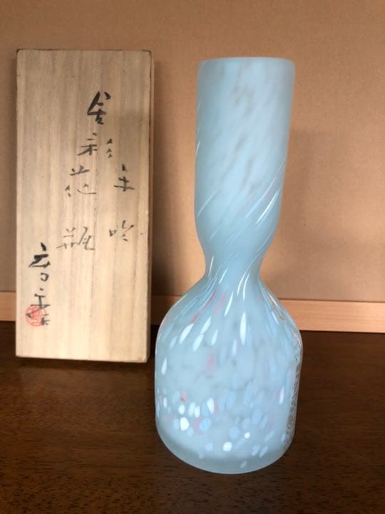 2001 古九谷 青九谷 角福 花瓶 時代物 古九谷のYahoo!オークション(旧