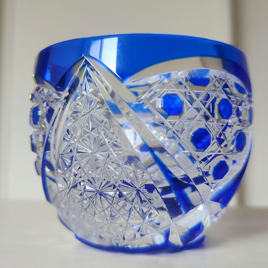 定価27500円 太武郎工房 木村泰典 猪口 （切子 江戸切子 薩摩切子） 定価27500円 太武郎工房 木村泰典 猪口 （切子 江戸切子 薩摩切子