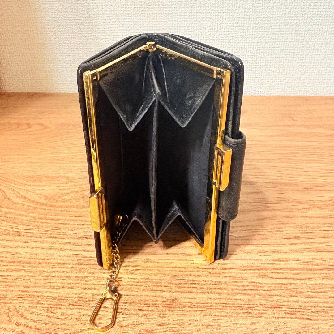 GIVENCHY ジバンシー 二つ折り財布 がま口 黒 コンパクト財布 - メルカリ