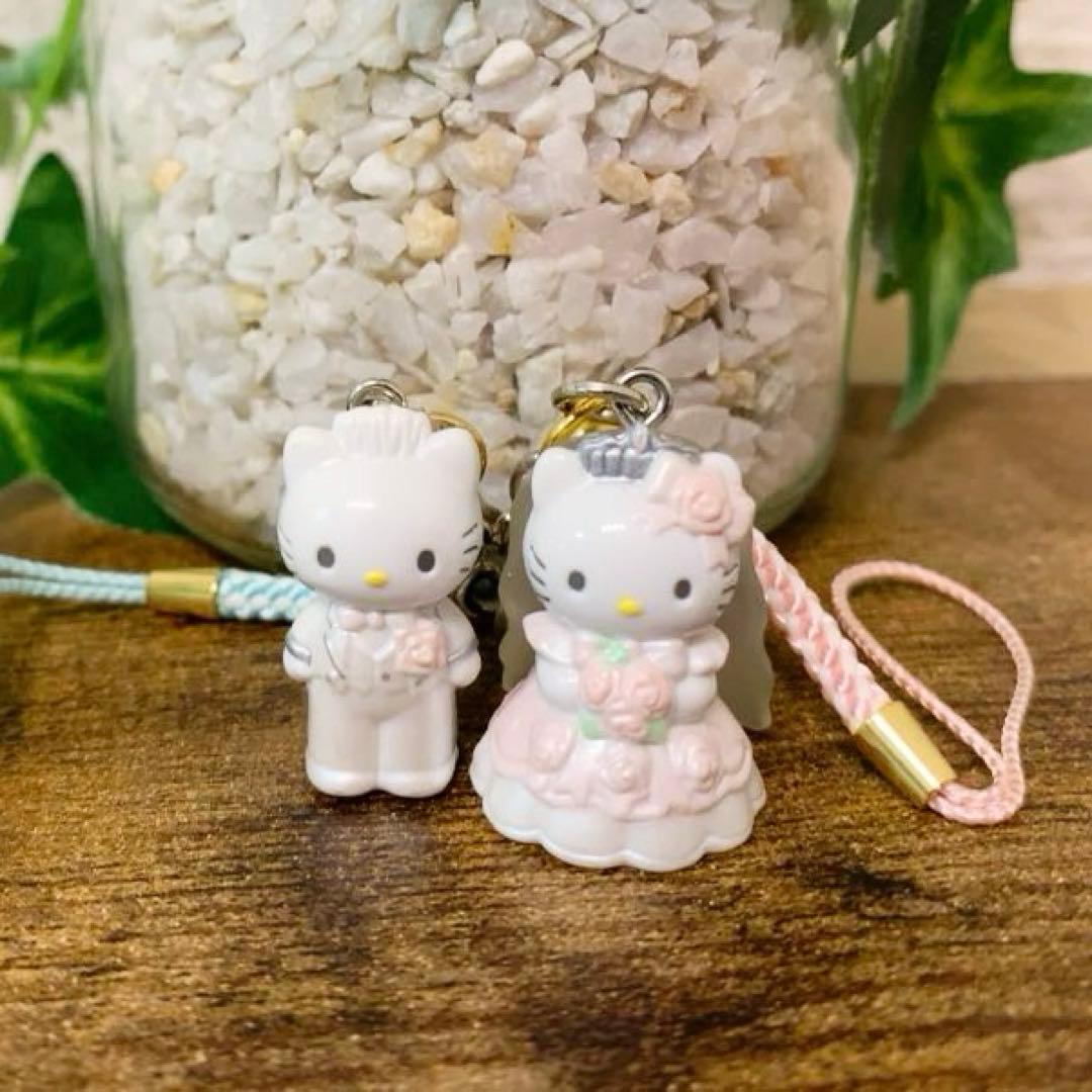 【希少レア】ハローキティ＆ディアダニエルウェディングペア根付け　2002