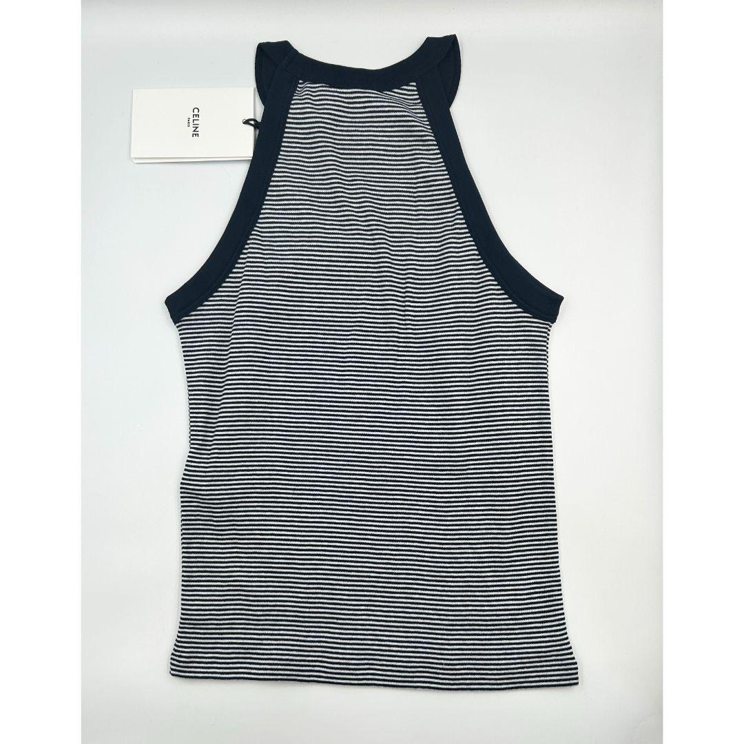 新品XS【セリーヌ】CELINEトリオンフ ストライプ タンクトップ