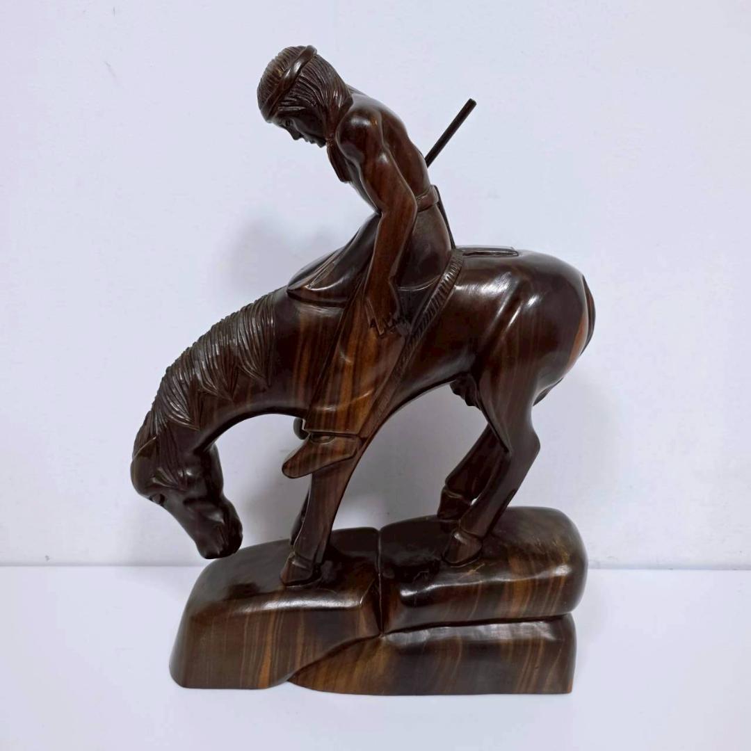 希少】ヴィンテージ アイアンウッド彫刻 木製