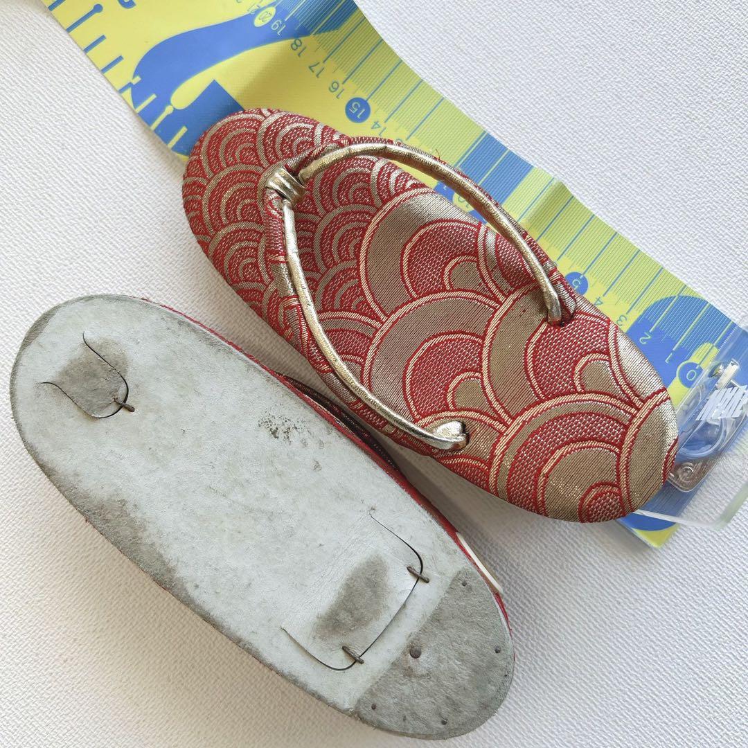 セット七五三7歳女の子長着＆袖なし長襦袢＆丸帯＆草履＆バッグ＆小物黄緑色金糸牡丹