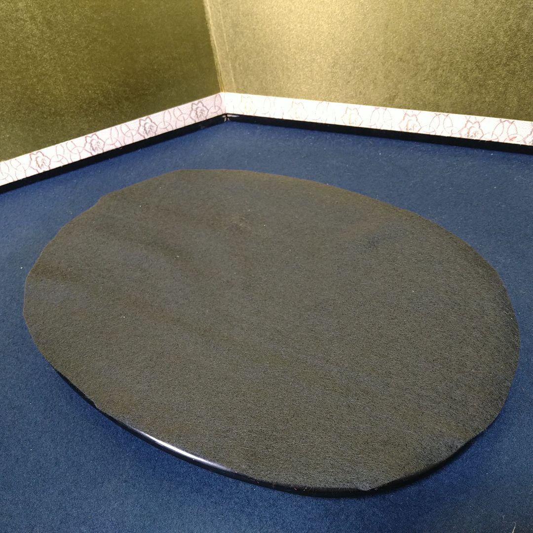 AH68 金属工芸 双鯉 寿山 豊 置物 オブジェ鯉 飾り台付 黒