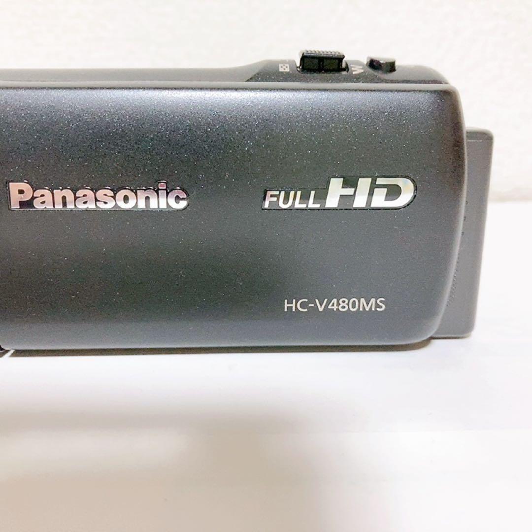 美品】Panasonic ビデオカメラ HC-V480MS 付属品・説明書有り