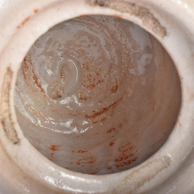 茶道具 山崎道正作 絵志野 水指 裏千家十五代鵬雲斎