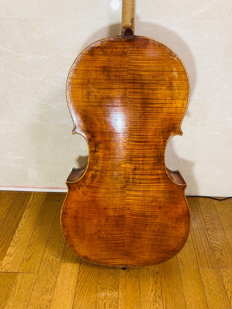 【ドイツオールドチェロ】フレッチナー　ガルネリコピー　弓2本　ハードケース