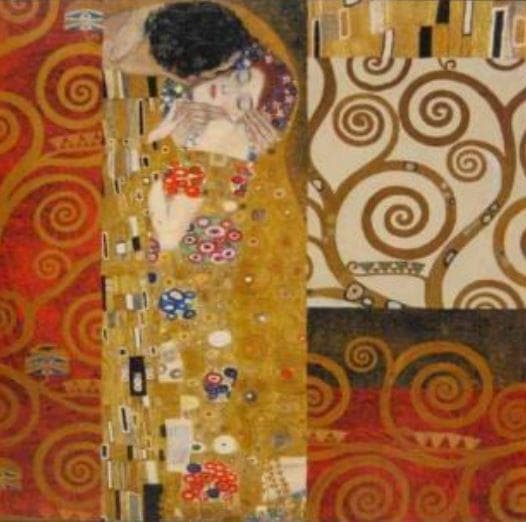 イタリア 額絵 アートフレーム クリムト 接吻 ゴールド額 7070-160