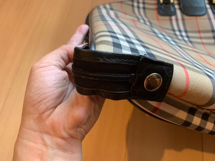 Burberrys バーバリー ヴィンテージガーメントバッグ ノバチェック 鍵