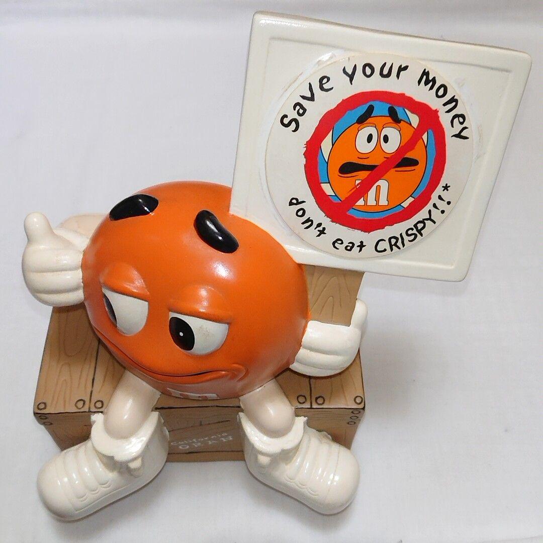m&m's】エムアンドエムズ オレンジキャラクター 貯金箱 - メルカリ