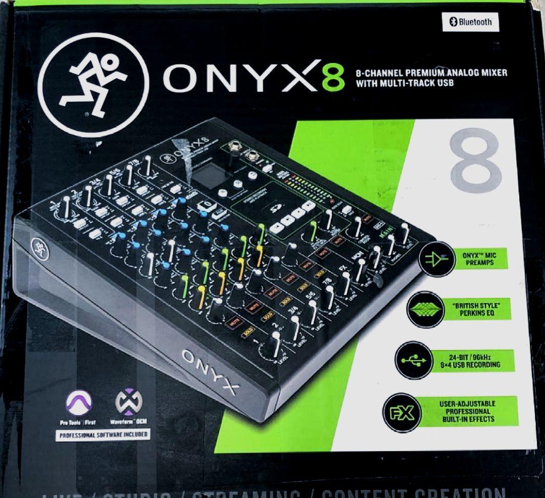 ■■【箱・取説・電源AC付】MACKIE ONYX8 アナログミキサー