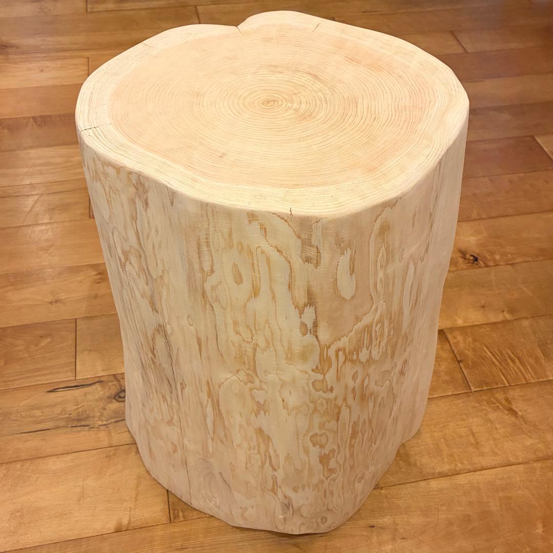 檜　丸太　椅子　スツール　No.1282