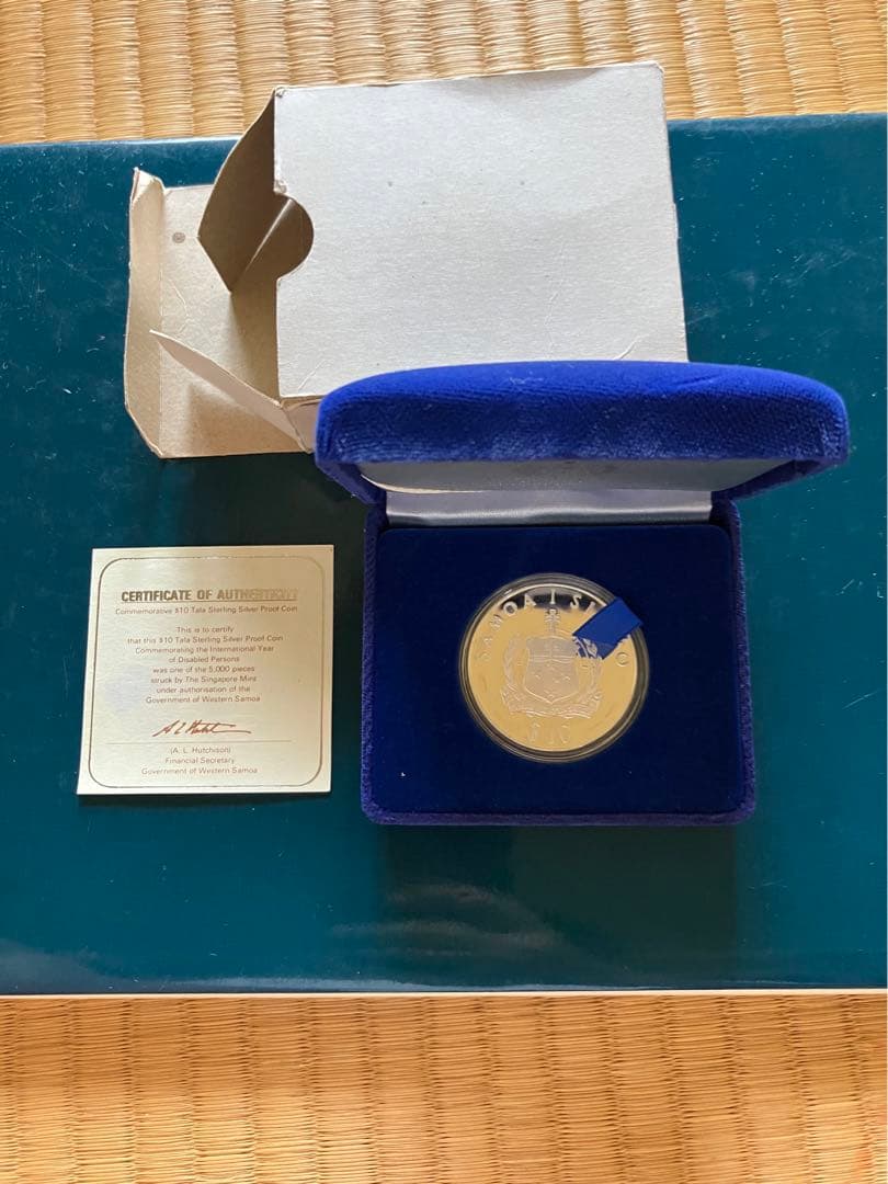 国際障害者年　西サモア　銀貨　記念　ロイヤルミント