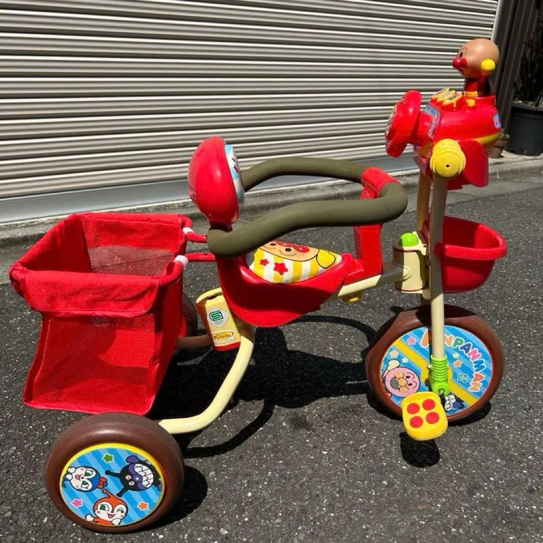 値下げ中☆ジョイパレット それいけ! アンパンマンデラックスII レッド 三輪車