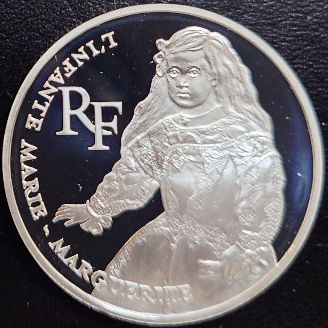 1993年 フランス銀貨100フラン ルーブル美術館200周年記念銀貨SV900