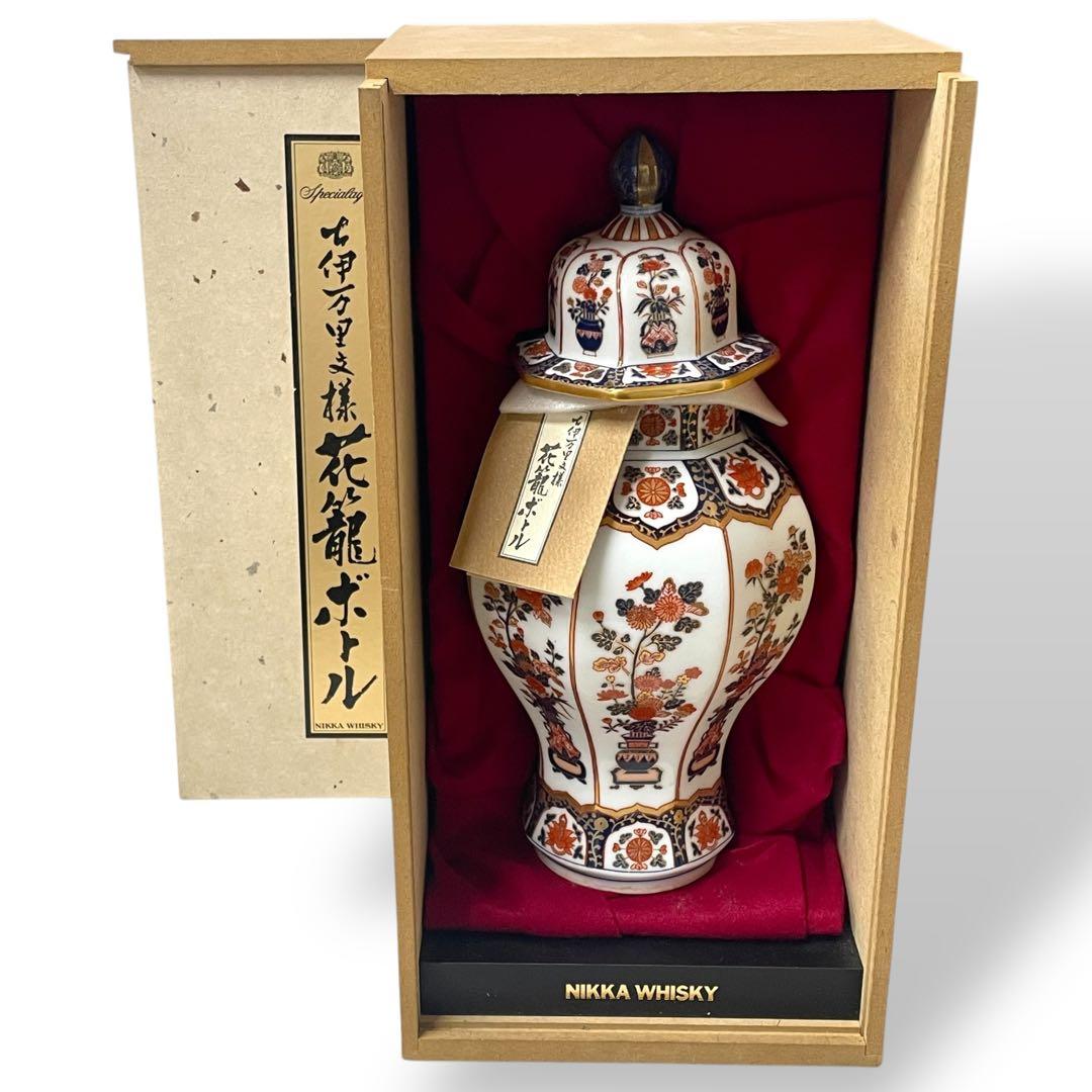 未開封】ニッカウヰスキースペシャルエイジ 古伊万里文様 花籠ボトル