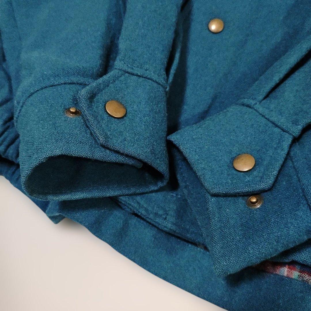 Pendleton 70'sレア ウールジャケット XL ダークティール